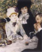 Pierre-Auguste Renoir At the end of the Fruhstucks oil painting artist